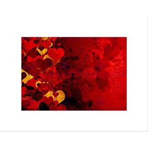 Wee Blue Coo PAINTING ABSTRACT LOVE HEART DESIGN PATTERN BLACK FRAMED ART PRINT B12X12890 Wee Blue Coo PAINTING ABSTRACT LOVE HEART DESIGN PATTERN BLACK FRAMED ART PRINT B12X12890