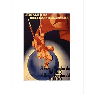 Wee Blue Coo War Spanish Civil International Brigade Homage Popular Front Art Wall Art Print Wee Blue Coo War Spanish Civil International Brigade Homage Popular Front Art Wall Art Print