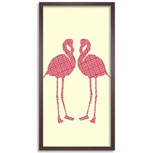 Wee Blue Coo Pink Flamingo Birds Pattern Design Long Panel Framed Wall Art Print Wee Blue Coo Pink Flamingo Birds Pattern Design Long Panel Framed Wall Art Print