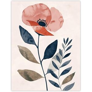 Artery8 Singe Boho Poppy Flower Floral Watercolour Living Room Large Wall Art Poster Print Thick Paper 18X24 Inch Artery8 Singe Boho Poppy Flower Floral Watercolour Living Room Large Wall Art Poster Print Thick Paper 18X24 Inch