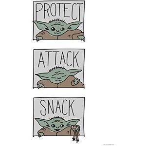 Komar 30 x 40 cm Star Wars Mandalorian The Child Protect Attack Snack Baby Yoda, Decoration, Wall Picture, Poster, Art Print, Size Frame, WB-SW-010-30 x 40, Colourful Komar 30 x 40 cm Star Wars Mandalorian The Child Protect Attack Snack Baby Yoda, Decoration, Wall Picture, Poster, Art Print, Size Frame, WB-SW-010-30 x 40, Colourful