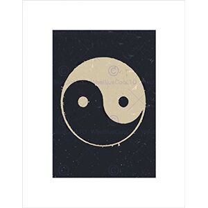 Wee Blue Coo Painting Drawing Taoist Philosophy Yin Yang Black White Wall Art Print Wee Blue Coo Painting Drawing Taoist Philosophy Yin Yang Black White Wall Art Print