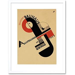 Wee Blue Coo Exhibition Bauhaus Weimar Icon Germany Retro Ad Picture Framed Wall Art Print Wee Blue Coo Exhibition Bauhaus Weimar Icon Germany Retro Ad Picture Framed Wall Art Print
