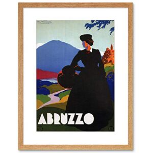 Wee Blue Coo Travel Italy Abruzzo Pastoral Mountain Vintage Advert Framed Wall Art Print Wee Blue Coo Travel Italy Abruzzo Pastoral Mountain Vintage Advert Framed Wall Art Print