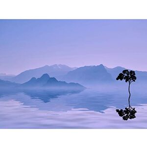 Artery8 Misty Lake Mountains Nature Photograph Art Print Canvas Premium Wall Decor Poster Mural Artery8 Misty Lake Mountains Nature Photograph Art Print Canvas Premium Wall Decor Poster Mural