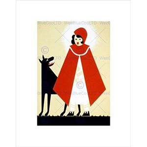 Wee Blue Coo Advert Red Riding Hood Once Upon A Time Picture Wall Art Print Wee Blue Coo Advert Red Riding Hood Once Upon A Time Picture Wall Art Print