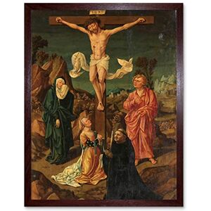 Artery8 Crucifixion The Virgin Saint John Mary Painting Art Print Framed Poster Wall Decor 12x16 inch Artery8 Crucifixion The Virgin Saint John Mary Painting Art Print Framed Poster Wall Decor 12x16 inch
