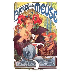 Fine Art Prints Mucha Beers Meuse Nouveau Advert Large Wall Art Poster Print Thick Paper 18X24 Inch Fine Art Prints Mucha Beers Meuse Nouveau Advert Large Wall Art Poster Print Thick Paper 18X24 Inch