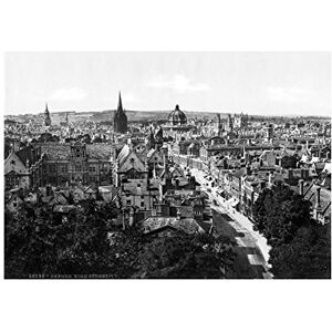 Wee Blue Coo Vintage Photo 1890 High Street Oxford England Wall Art Print Wee Blue Coo Vintage Photo 1890 High Street Oxford England Wall Art Print