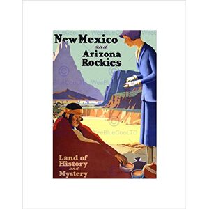 Wee Blue Coo TRAVEL NEW MEXICO ARIZONA ROCKIES HISTORY MYSTERY USA FRAMED ART PRINT B12X7870 Wee Blue Coo TRAVEL NEW MEXICO ARIZONA ROCKIES HISTORY MYSTERY USA FRAMED ART PRINT B12X7870