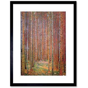 Wee Blue Coo Klimt Tannenwald I Fir Forest Artwork Framed Wall Art Print 12X16 Inch Wee Blue Coo Klimt Tannenwald I Fir Forest Artwork Framed Wall Art Print 12X16 Inch