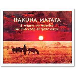 Wee Blue Coo Hakuna Matata No Worries Africa Quote Motivation Typography Art Print Framed Poster Wall Decor 12X16 Inch Wee Blue Coo Hakuna Matata No Worries Africa Quote Motivation Typography Art Print Framed Poster Wall Decor 12X16 Inch