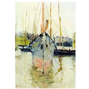 Wee Blue Coo Painting Morisot Midina Entrance Isle Wight Old Wall Art Print Wee Blue Coo Painting Morisot Midina Entrance Isle Wight Old Wall Art Print