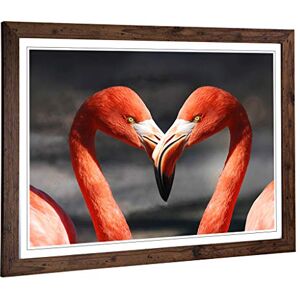 Big Box Art Framed Print of Two Pink Flamingo Birds Design Wall Art Picture Home Decor for Kitchen, Living, Dining Room, Bedroom, Hallway, Office, Walnut, A2 / 24.5x18 Inch / 62x45cm Big Box Art Framed Print of Two Pink Flamingo Birds Design Wall Art Picture Home Decor for Kitchen, Living, Dining Room, Bedroom, Hallway, Office, Walnut, A2 / 24.5x18 Inch / 62x45cm