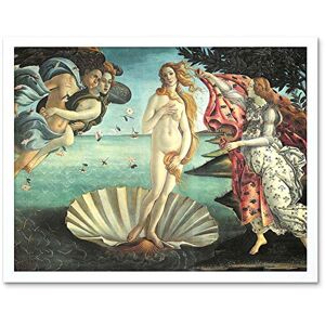 Wee Blue Coo Painting Sea Shell Goddess Birth Venus Botticelli Art Print Framed Poster Wall Decor 12X16 Inch Wee Blue Coo Painting Sea Shell Goddess Birth Venus Botticelli Art Print Framed Poster Wall Decor 12X16 Inch