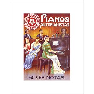 Wee Blue Coo Ad Piano Automatic Chassaigne Bros Music Instrument France Art Wall Art Print Wee Blue Coo Ad Piano Automatic Chassaigne Bros Music Instrument France Art Wall Art Print