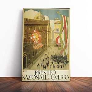 Big Box Art Travel Poster Plaza Italy Canvas Print Gallery Wrapped 30mm Frame Wall Art 24x16 inches Ready to Hang Retro Picture Living Room Bedroom Lounge Office Big Box Art Travel Poster Plaza Italy Canvas Print Gallery Wrapped 30mm Frame Wall Art 24x16 inches Ready to Hang Retro Picture Living Room Bedroom Lounge Office