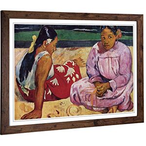 Big Box Art Framed Print of Paul Gauguin Tahitian Women on The Beach Design Wall Art Picture Home Decor for Kitchen, Living Room, Bedroom, Hallway, Walnut, A2 / 24.5x18 Inch / 62x45cm Big Box Art Framed Print of Paul Gauguin Tahitian Women on The Beach Design Wall Art Picture Home Decor for Kitchen, Living Room, Bedroom, Hallway, Walnut, A2 / 24.5x18 Inch / 62x45cm