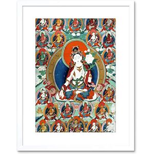 The Art Stop PAINTING MONGOLIA WHITE TARA FRAMED ART PRINT POSTER F97X12359 The Art Stop PAINTING MONGOLIA WHITE TARA FRAMED ART PRINT POSTER F97X12359