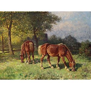 Fine Art Prints Van der Venne Pferde auf Weide Malerei großer Druck Poster Wandkunst Dekor Bild Fine Art Prints Van der Venne Pferde auf Weide Malerei großer Druck Poster Wandkunst Dekor Bild