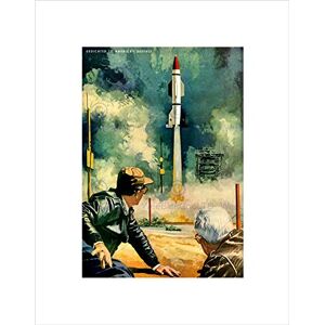 Wee Blue Coo War Painting Missile Launch Rocket Nuclear Bomb USA Wall Art Print Wee Blue Coo War Painting Missile Launch Rocket Nuclear Bomb USA Wall Art Print