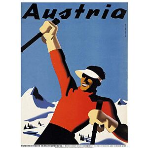 Wee Blue Coo Travel Winter Sport Austria Snow Ski Mountain Alpine Art Print Poster Wall Decor 12X16 Inch Wee Blue Coo Travel Winter Sport Austria Snow Ski Mountain Alpine Art Print Poster Wall Decor 12X16 Inch