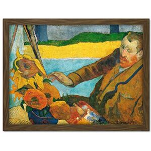 Fine Art Prints Paul Gauguin Vincent Van Gogh Painting Sunflowers Large Framed Art Print Poster Wall Decor 18x24 Fine Art Prints Paul Gauguin Vincent Van Gogh Painting Sunflowers Large Framed Art Print Poster Wall Decor 18x24