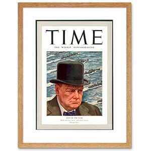 Wee Blue Coo Magazine War 1941 Winston Churchill Time Picture Framed Wall Art Print Wee Blue Coo Magazine War 1941 Winston Churchill Time Picture Framed Wall Art Print