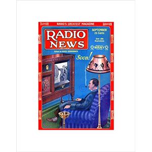 Wee Blue Coo Magazine Radio News 1928 Tv Art Wall Art Print Wee Blue Coo Magazine Radio News 1928 Tv Art Wall Art Print