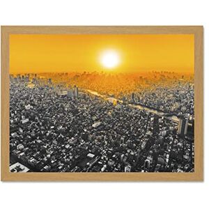 Fine Art Prints Martinnen Sunset Over Tokyo Japan Large Framed Art Print Poster Wall Decor 18x24 inch Fine Art Prints Martinnen Sunset Over Tokyo Japan Large Framed Art Print Poster Wall Decor 18x24 inch