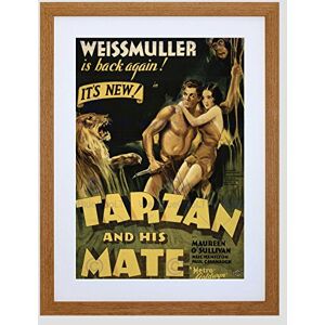 Wee Blue Coo Ad Movie Film Tarzan Mate Jane Weissmuller Jungle Lion Framed Wall Art Print Wee Blue Coo Ad Movie Film Tarzan Mate Jane Weissmuller Jungle Lion Framed Wall Art Print