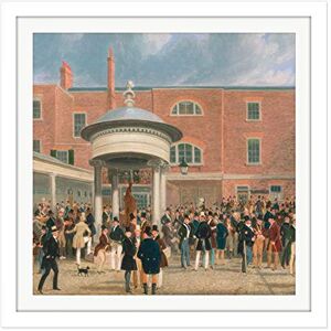 Fine Art Prints Pollard Epsom Races Settling Day Painting Square Wooden Framed Wall Art Print Picture 16X16 Inch Fine Art Prints Pollard Epsom Races Settling Day Painting Square Wooden Framed Wall Art Print Picture 16X16 Inch