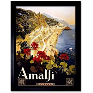Wee Blue Coo Travel Amalfi Coast Beach Italia Italy Art Print Framed Poster Wall Decor 12X16 Inch Wee Blue Coo Travel Amalfi Coast Beach Italia Italy Art Print Framed Poster Wall Decor 12X16 Inch