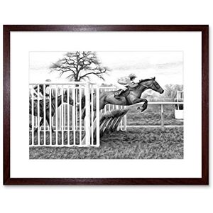 Wee Blue Coo Photo Painting Sport Horse Racing Jockey Jump Framed Wall Art Print Wee Blue Coo Photo Painting Sport Horse Racing Jockey Jump Framed Wall Art Print