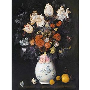 Artery8 Judith Leyster Flowers In A Vase 1654 Painting Large Wall Art Poster Print Thick Paper 18X24 Inch Artery8 Judith Leyster Flowers In A Vase 1654 Painting Large Wall Art Poster Print Thick Paper 18X24 Inch