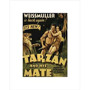 Wee Blue Coo Ad Movie Film Tarzan Mate Jane Weissmuller Jungle Lion Wall Art Print Wee Blue Coo Ad Movie Film Tarzan Mate Jane Weissmuller Jungle Lion Wall Art Print