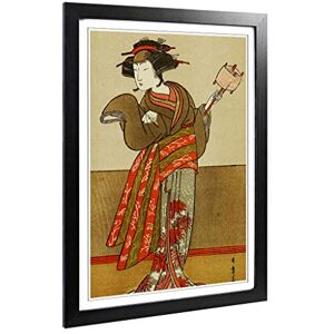 Big Box Art Framed Print of Katsuwaka Shunso Vintage Japanese Oriental (1) Design Wall Art Picture Home Decor for Kitchen, Living Room, Bedroom, Office, Black, A2 / 24.5x18 Inch / 62x45cm Big Box Art Framed Print of Katsuwaka Shunso Vintage Japanese Oriental (1) Design Wall Art Picture Home Decor for Kitchen, Living Room, Bedroom, Office, Black, A2 / 24.5x18 Inch / 62x45cm