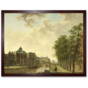 Artery8 Hendrik Keun View Houtmarkt Amsterdam Painting Art Print Framed Poster Wall Decor 12x16 inch Artery8 Hendrik Keun View Houtmarkt Amsterdam Painting Art Print Framed Poster Wall Decor 12x16 inch