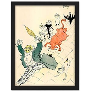 Artery8 Toulouse-Lautrec The Enraged Cow Bull Painting Artwork Framed Wall Art Print 18X24 Inch Artery8 Toulouse-Lautrec The Enraged Cow Bull Painting Artwork Framed Wall Art Print 18X24 Inch
