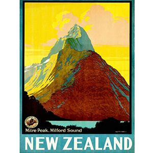 Wee Blue Coo Bumblebeaver TRAVEL TOURISM NEW ZEALAND MILFORD SOUND MITRE PEAK MOUNTAIN 30x40 cms ART POSTER PRINT PICTURE CC6924 Wee Blue Coo Bumblebeaver TRAVEL TOURISM NEW ZEALAND MILFORD SOUND MITRE PEAK MOUNTAIN 30x40 cms ART POSTER PRINT PICTURE CC6924