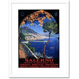 Wee Blue Coo Travel Salerno Mediterranean Italy Ad Picture Framed Wall Art Print Wee Blue Coo Travel Salerno Mediterranean Italy Ad Picture Framed Wall Art Print