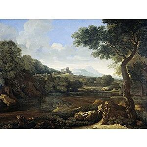 Artery8 Dughet River Trees Castle Landscape Painting Art Print Canvas Premium Wall Decor Poster Mural Artery8 Dughet River Trees Castle Landscape Painting Art Print Canvas Premium Wall Decor Poster Mural