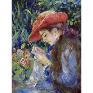 Artery8 Renoir Marie Therese Durandruel Sewing 1882 Painting Large Wall Art Poster Print Thick Paper 18X24 Inch Artery8 Renoir Marie Therese Durandruel Sewing 1882 Painting Large Wall Art Poster Print Thick Paper 18X24 Inch