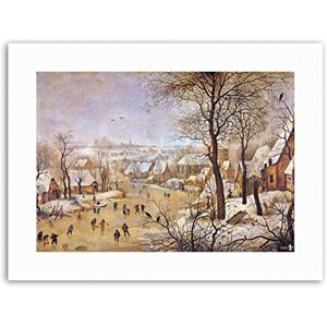 Wee Blue Coo Landscape Brueghel Winter Bird Trap Painting Canvas Art Print Wee Blue Coo Landscape Brueghel Winter Bird Trap Painting Canvas Art Print