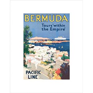 Wee Blue Coo Advert Travel Bermuda Tours Empire Pacific Line Coast Wall Art Print Wee Blue Coo Advert Travel Bermuda Tours Empire Pacific Line Coast Wall Art Print