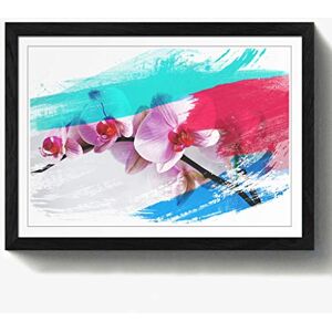 Arty Pie Framed Print Black A2 (24.5x18 Inch) Flower Pink Orchid (2) V2, Wood, Multi-Colour, 60 x 42 x 2 cm Arty Pie Framed Print Black A2 (24.5x18 Inch) Flower Pink Orchid (2) V2, Wood, Multi-Colour, 60 x 42 x 2 cm