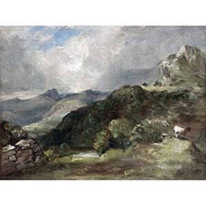 Artery8 John Constable Bow Fell Cumberland 1807 Painting Art Print Canvas Premium Wall Decor Poster Mural Artery8 John Constable Bow Fell Cumberland 1807 Painting Art Print Canvas Premium Wall Decor Poster Mural