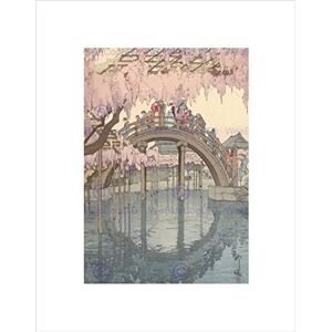 Wee Blue Coo CULTURAL LANDSCAPE ABSTRACT JAPAN BRIDGE PEOPLE HIROSHI FRAMED PRINT B12X6257 Wee Blue Coo CULTURAL LANDSCAPE ABSTRACT JAPAN BRIDGE PEOPLE HIROSHI FRAMED PRINT B12X6257