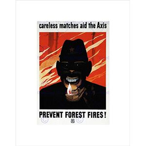 Wee Blue Coo WAR FIRE FOREST JAPANESE USA VINTAGE BLACK FRAMED ART PRINT PICTURE B12X2873 Wee Blue Coo WAR FIRE FOREST JAPANESE USA VINTAGE BLACK FRAMED ART PRINT PICTURE B12X2873