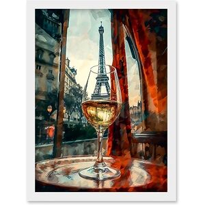 Artery8 Through the Wine Glass Oil Painting Paris France Eiffel Tower View from Glass Window Artwork Framed Wall Art Print A4 Artery8 Through the Wine Glass Oil Painting Paris France Eiffel Tower View from Glass Window Artwork Framed Wall Art Print A4